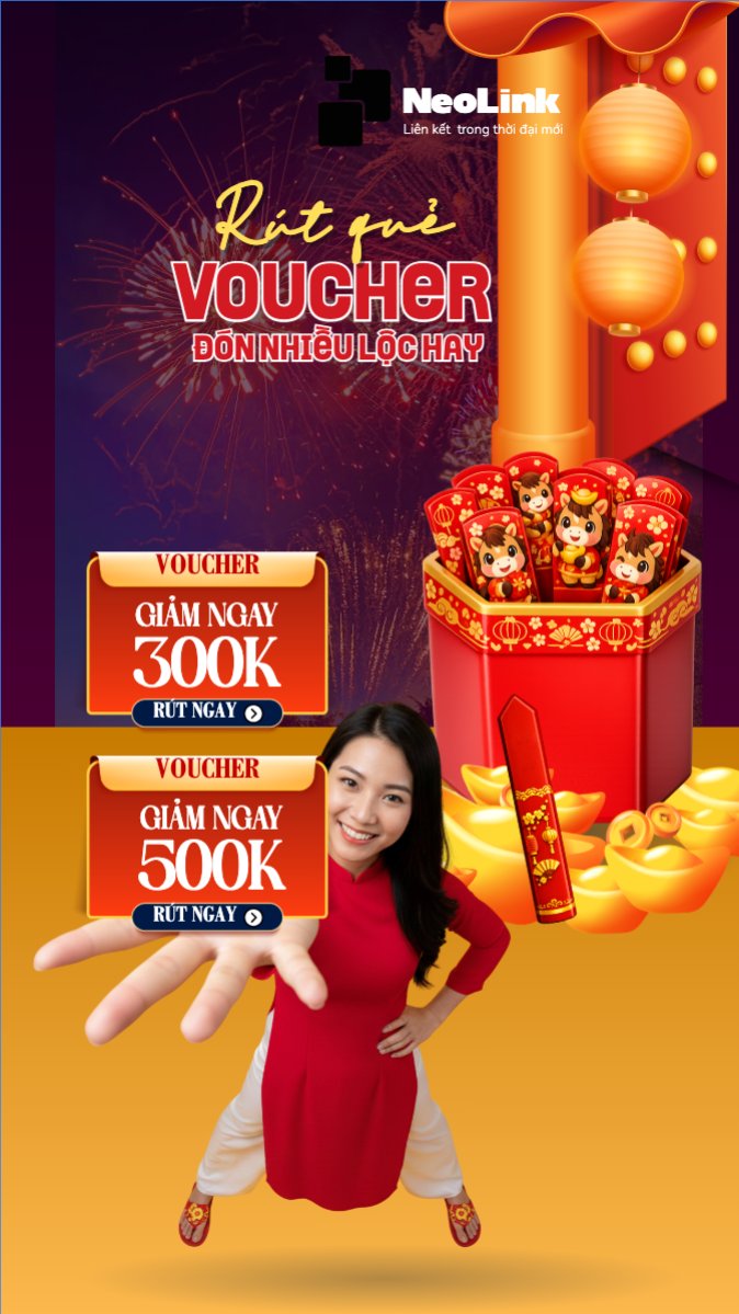 Rút quả voucher đón nhiều lộc hay