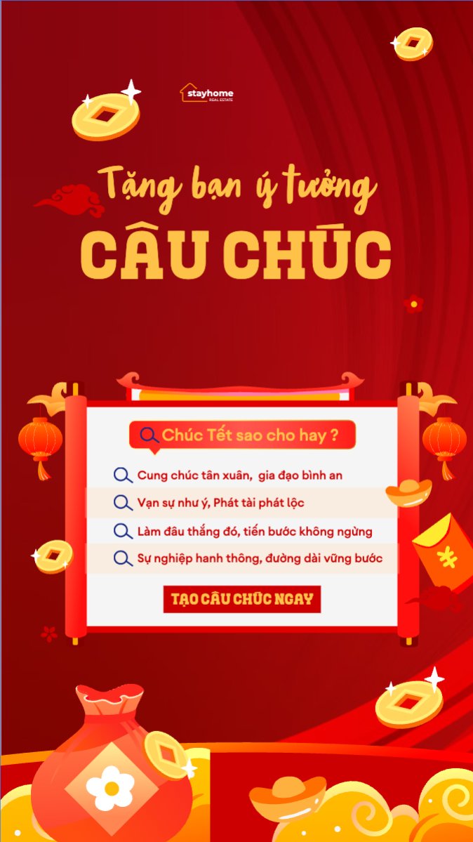Mẫu Bài post MXH (9:16) Tặng bạn ý tưởng câu chúc lý tưởng — LayerPic