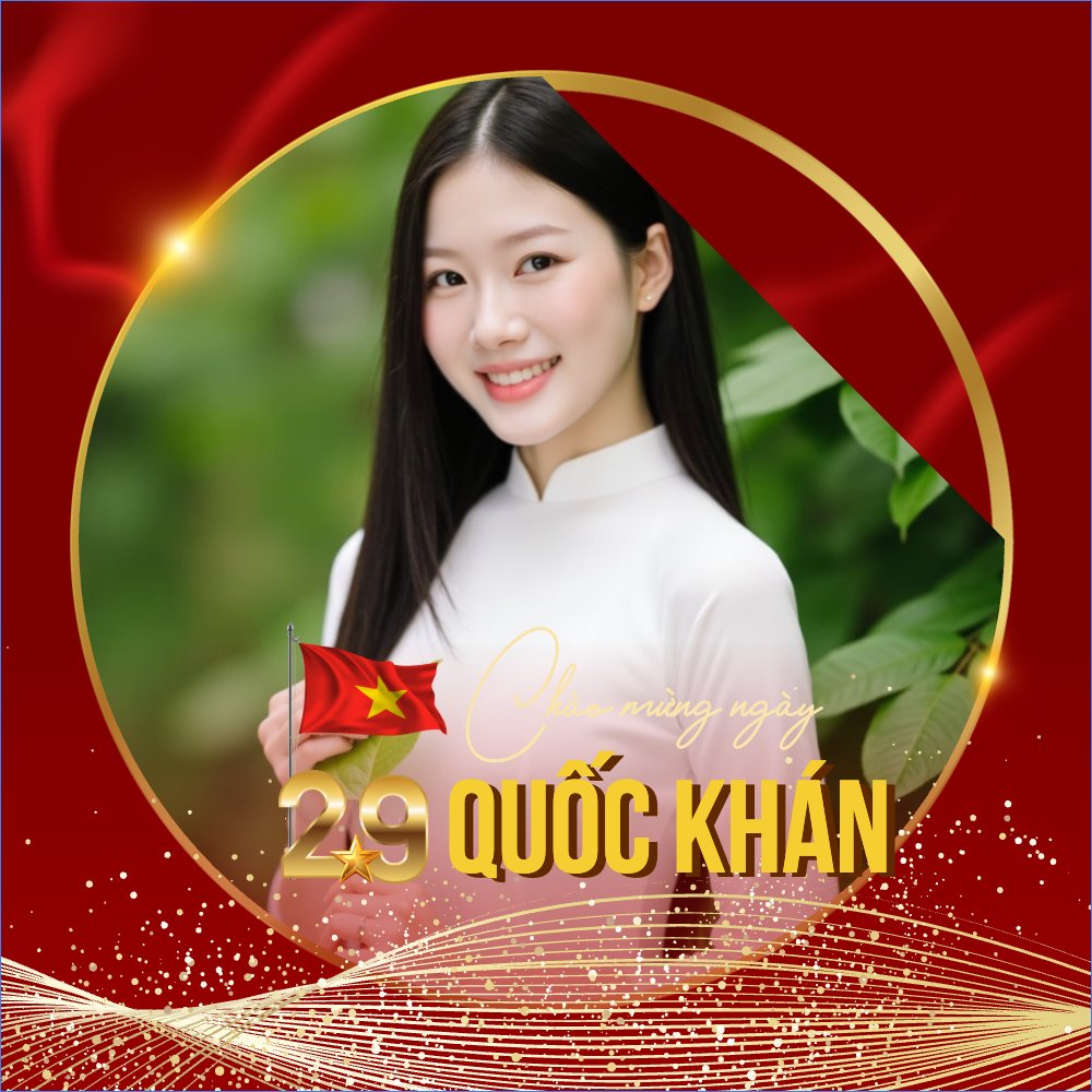 Mẫu Ảnh đại diện - Avatar 2/9, Quốc Khánh, lễ hội, Việt Nam,sự kiện, event, dễ thương, cute, chibi, hoạt hình, cartoon — LayerPic