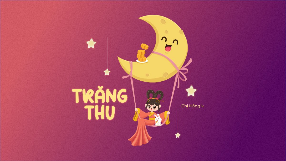 Mẫu Hình nền máy tính Trung thu, Tết Đoàn Viên, mid-autumn festival, sự kiện, event, dễ thương, cute, chibi, hoạt hình, cartoon — LayerPic