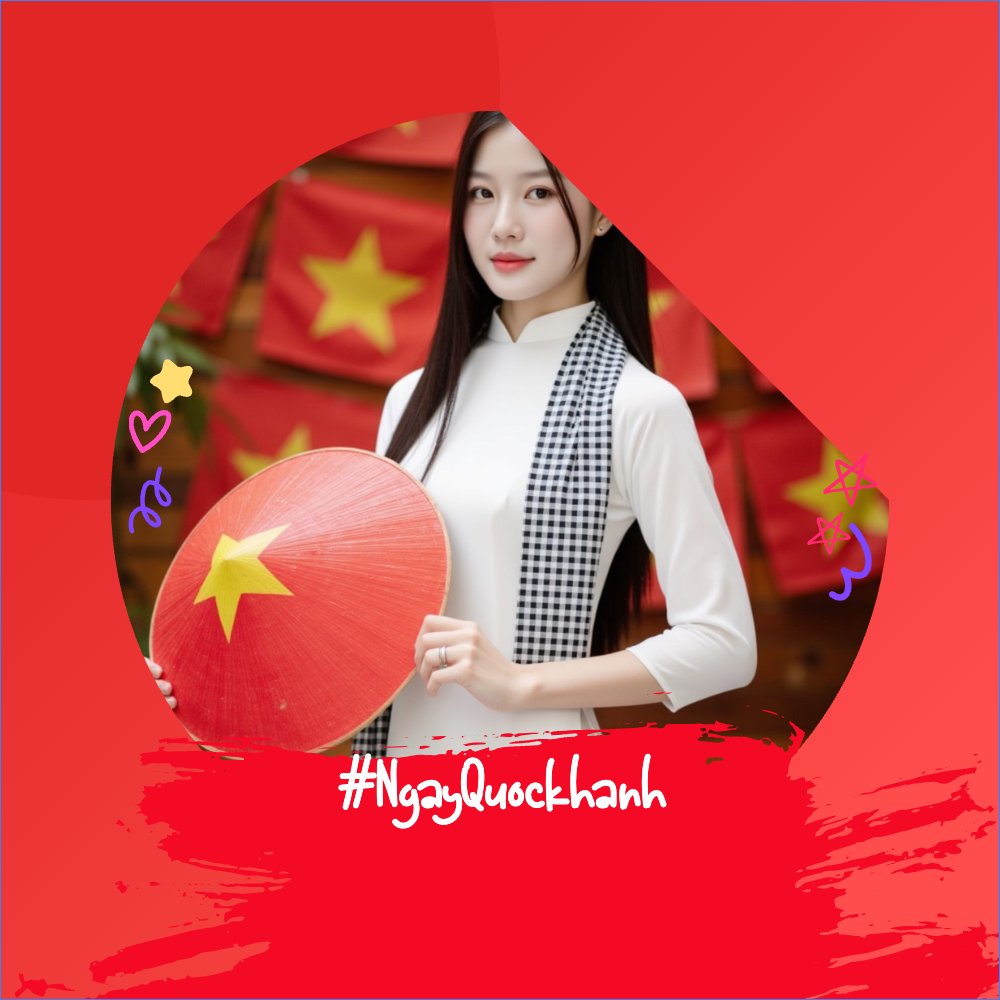 Mẫu Ảnh đại diện - Avatar 2/9, Quốc Khánh, lễ hội, Việt Nam,sự kiện, event, hiện đại, modern, sang trọng — LayerPic