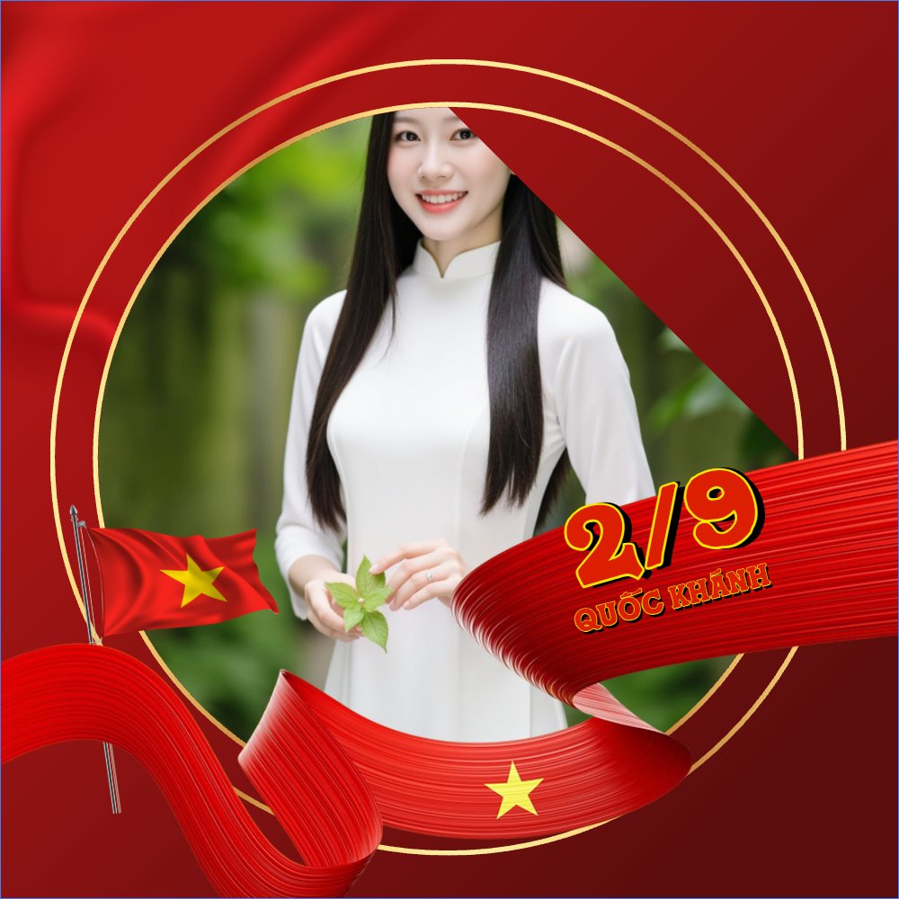 Mẫu Ảnh đại diện - Avatar 2/9, Quốc Khánh, lễ hội, Việt Nam,sự kiện, event, hiện đại, modern, sang trọng — LayerPic