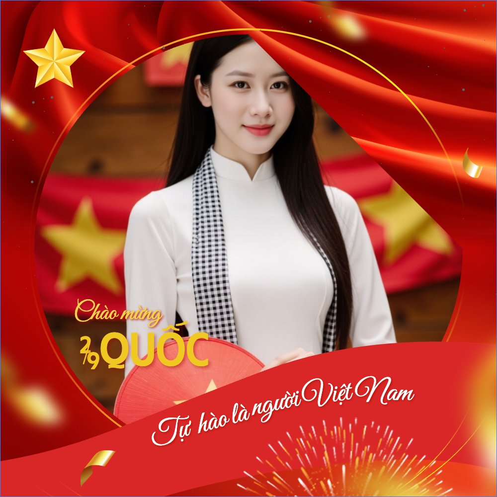 Mẫu Ảnh đại diện - Avatar 2/9, Quốc Khánh, lễ hội, Việt Nam,sự kiện, event, hiện đại, modern, sang trọng — LayerPic