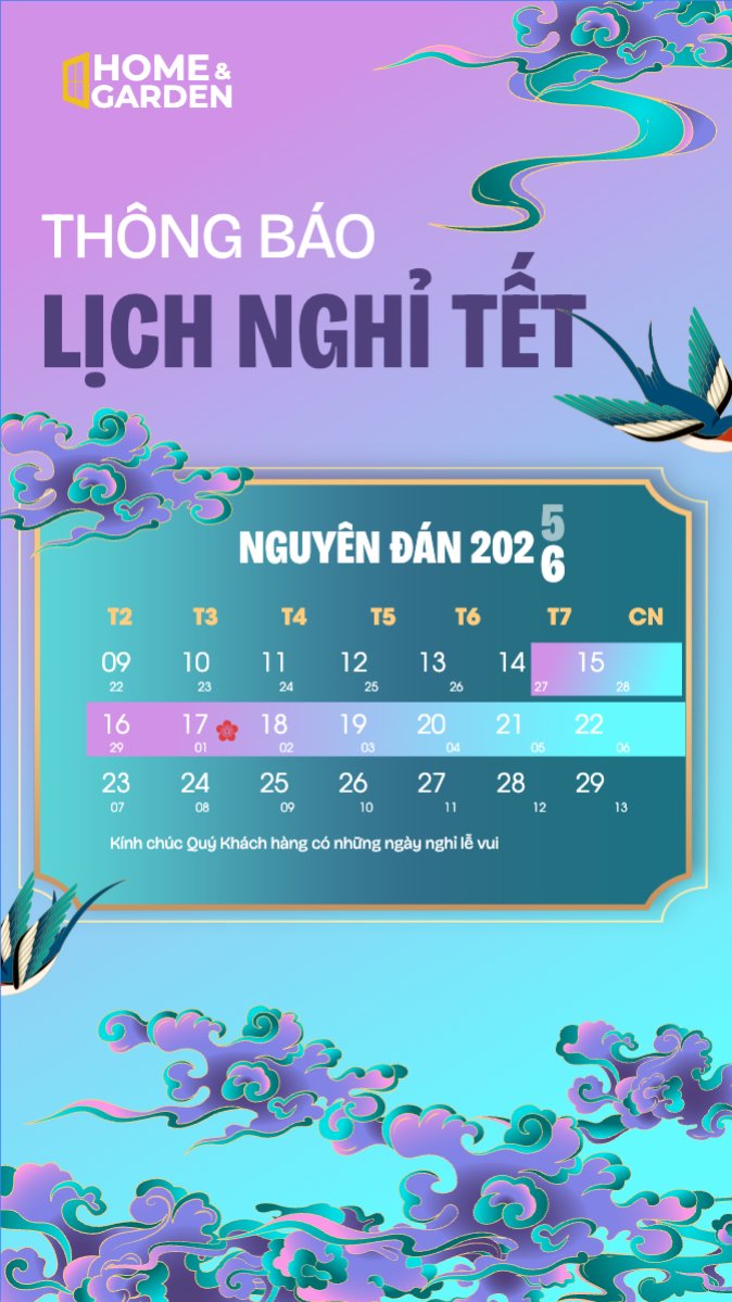 Mẫu Bài post MXH (9:16) Thông báo nghỉ tết Nguyên Đán — LayerPic