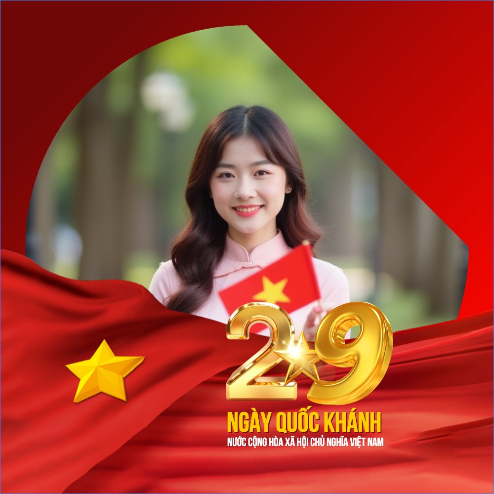 Mẫu Ảnh đại diện - Avatar 2/9, Quốc Khánh, lễ hội, Việt Nam,sự kiện, event, hiện đại, modern, sang trọng — LayerPic