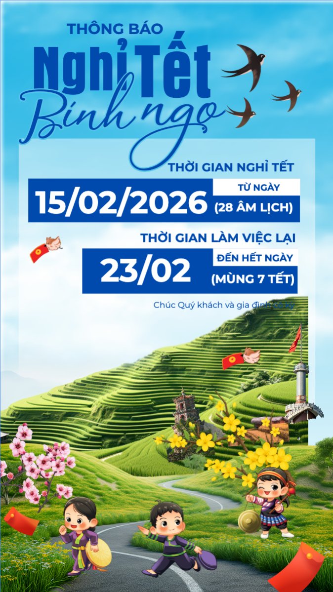 Mẫu Bài post MXH (9:16) Thông báo nghỉ tết Nguyên Đán — LayerPic