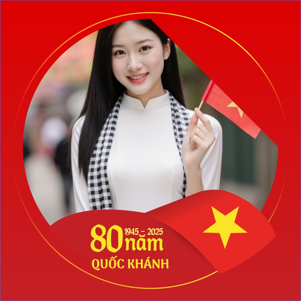Mẫu Ảnh đại diện - Avatar 2/9, Quốc Khánh, lễ hội, Việt Nam, hiện đại, morden, sang trọng — LayerPic