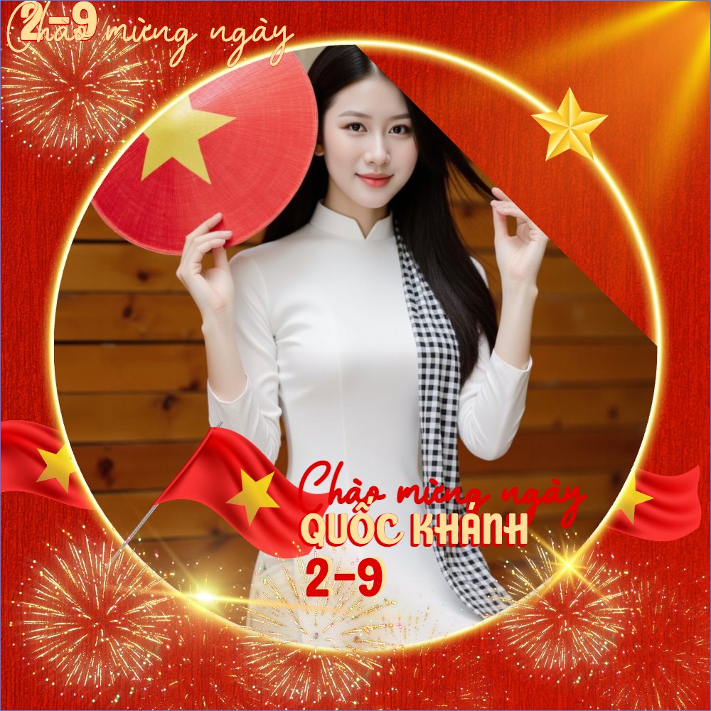 Mẫu Ảnh đại diện - Avatar 2/9, Quốc Khánh, lễ hội, Việt Nam, hiện đại, morden, sang trọng — LayerPic