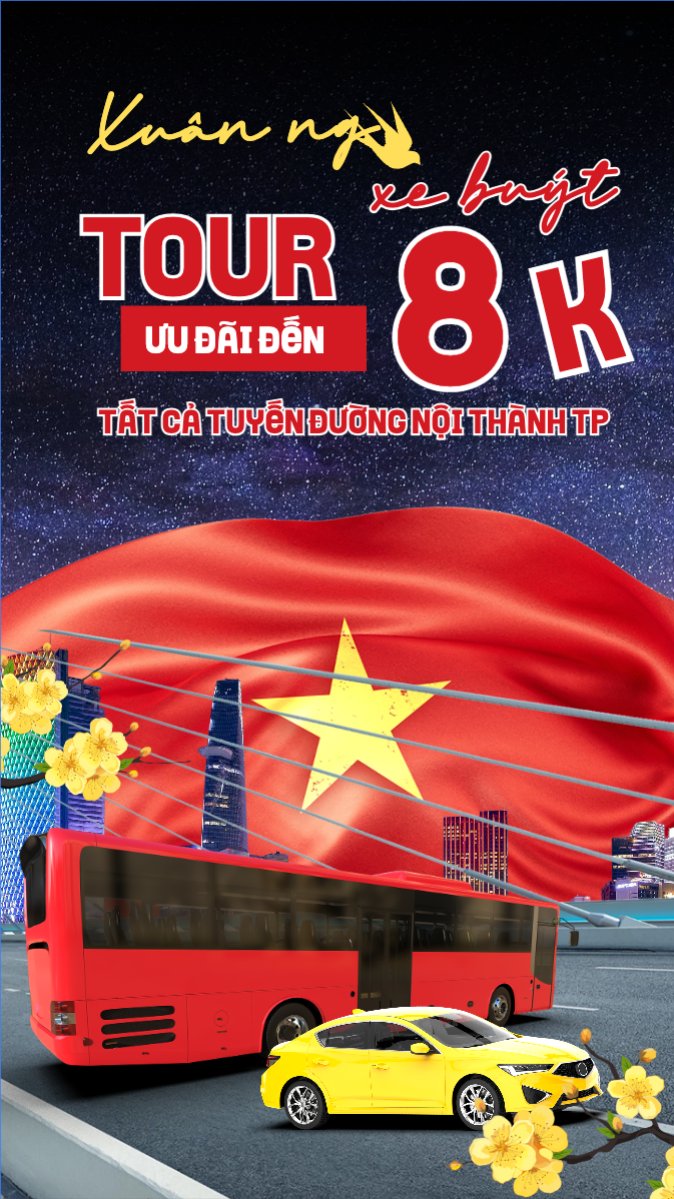 Mẫu Bài post MXH (9:16) Xuân ngao du tour xe buýt ưu đãi 80K — LayerPic