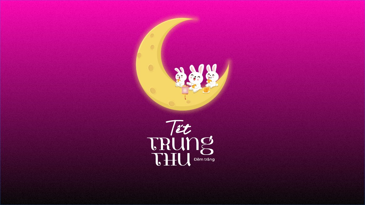 Mẫu Hình nền máy tính Trung thu, Tết Đoàn Viên, mid-autumn festival, sự kiện, event, dễ thương, cute, chibi, hoạt hình, cartoon — LayerPic