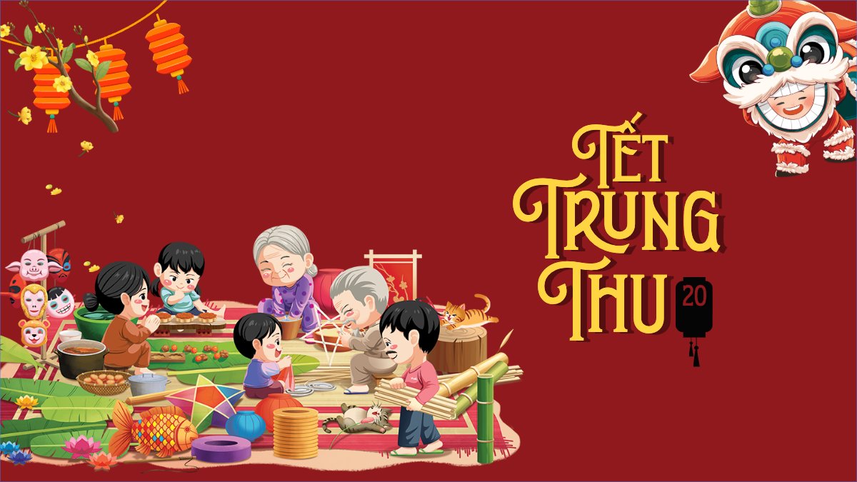 Trung thu, Tết Đoàn Viên, mid-autumn festival, sự kiện, event, dễ thương, cute, chibi, hoạt hình, cartoon