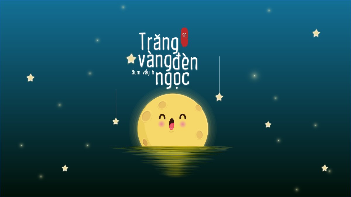 Trung thu, Tết Đoàn Viên, mid-autumn festival, sự kiện, event, dễ thương, cute, chibi, hoạt hình, cartoon