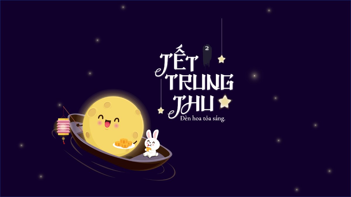 Trung thu, Tết Đoàn Viên, mid-autumn festival, sự kiện, event, dễ thương, cute, chibi, hoạt hình, cartoon