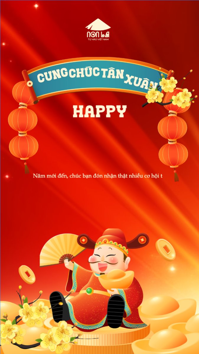 Mẫu Bài post MXH (9:16) Cung chúc tân xuân — LayerPic
