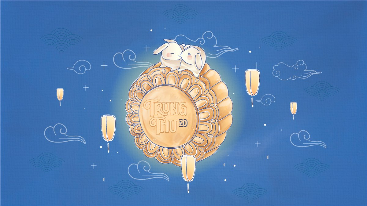 Trung thu, Tết Đoàn Viên, mid-autumn festival, sự kiện, event, dễ thương, cute, chibi, hoạt hình, cartoon