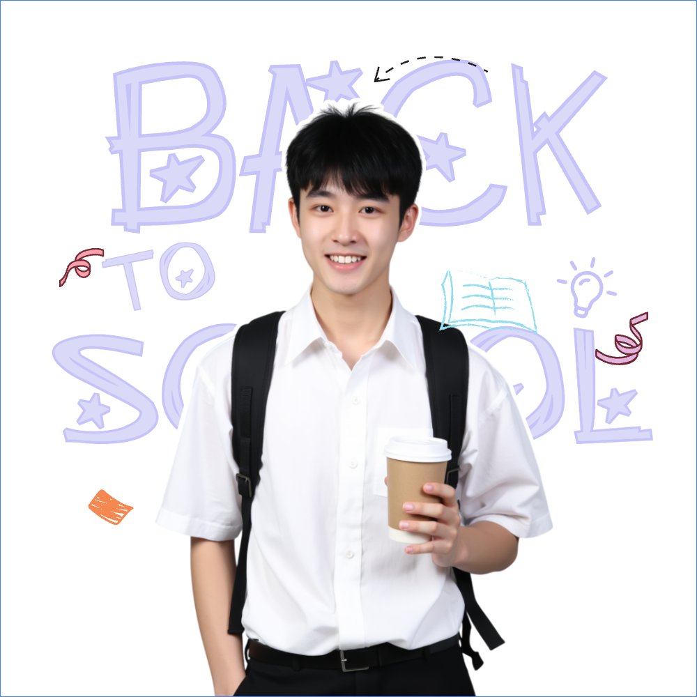 Mẫu Ảnh đại diện - Avatar Back to school, tựu trường, Tốt nghiệp, graduation, giáo dục, education, cute, dễ thương, hoạt hình — LayerPic