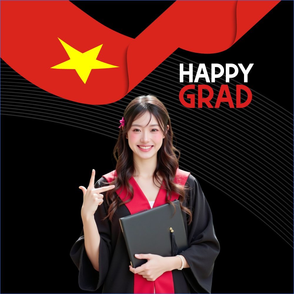 Mẫu Ảnh đại diện - Avatar Tốt nghiệp, kỉ yếu, Graduation, yearbook, sự kiện, event, giáo dục, education, Việt Nam — LayerPic