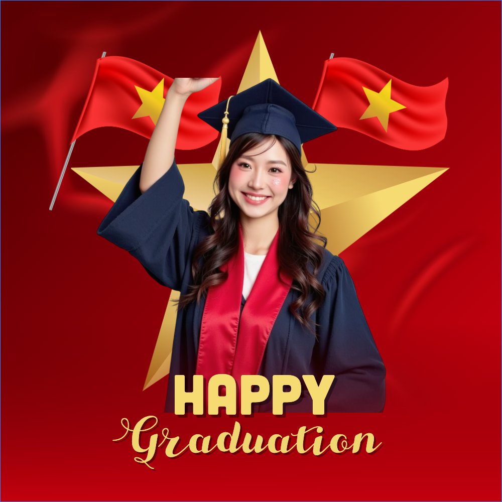 Mẫu Ảnh đại diện - Avatar Tốt nghiệp, kỉ yếu, Graduation, yearbook, sự kiện, event, giáo dục, education, Việt Nam — LayerPic