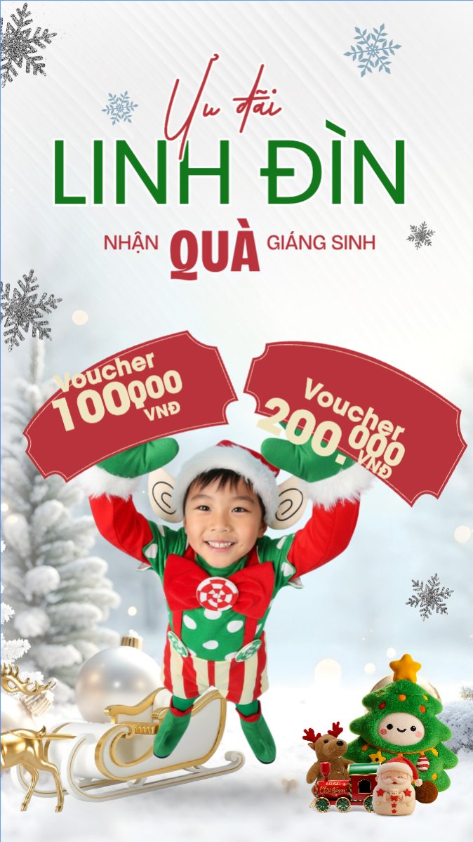Mẫu Bài post MXH (9:16) Ưu đãi linh đình — LayerPic