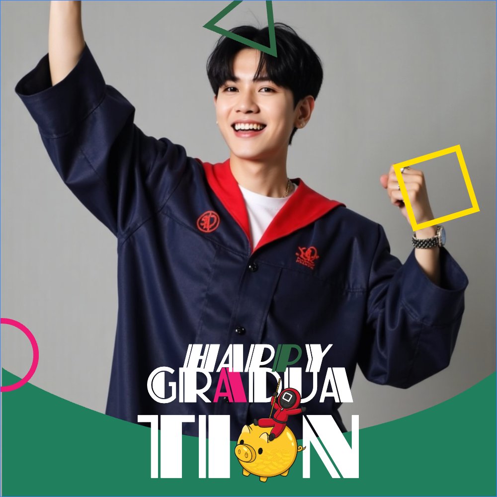 Mẫu Ảnh đại diện - Avatar Tốt nghiệp, kỉ yếu, Graduation, yearbook, sự kiện, event, giáo dục, education, squid game — LayerPic