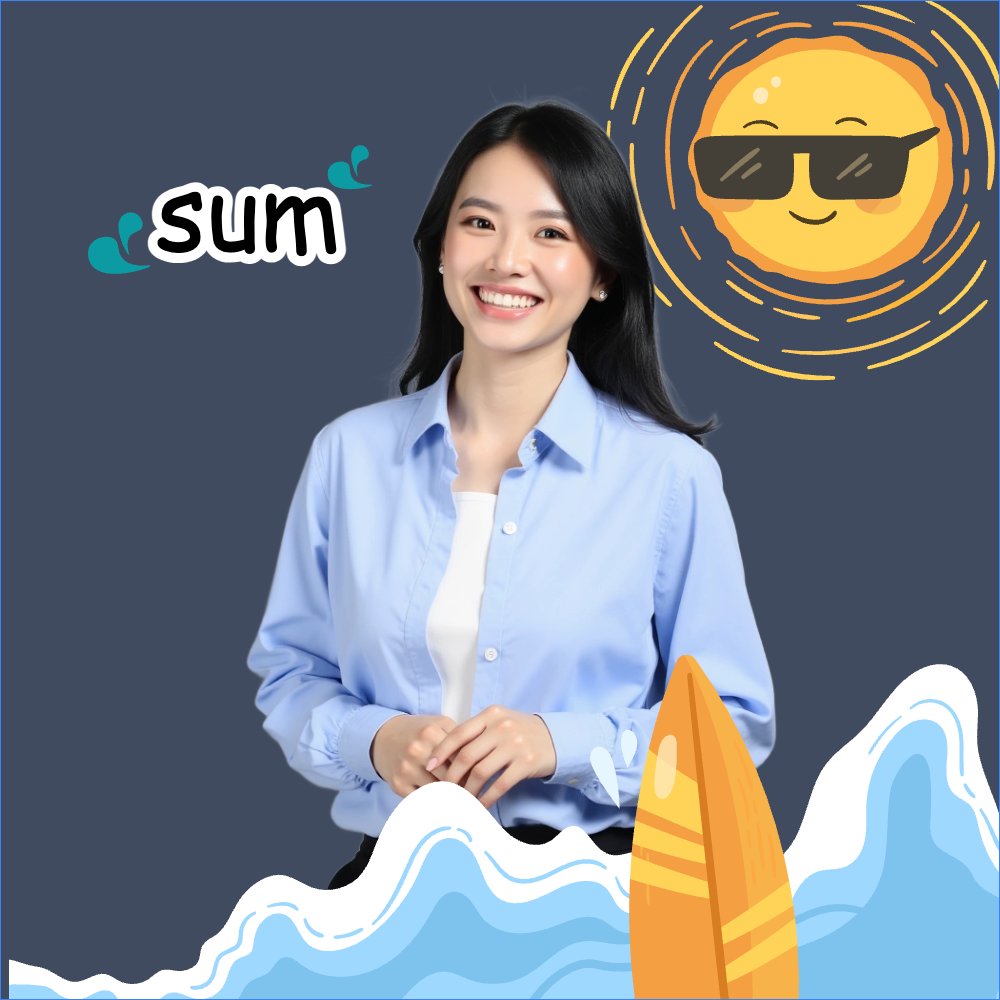 Mẫu Ảnh đại diện - Avatar Team building, mùa hè, summer,Du lịch, travel, tourism, trải nghiệm, khám phá — LayerPic