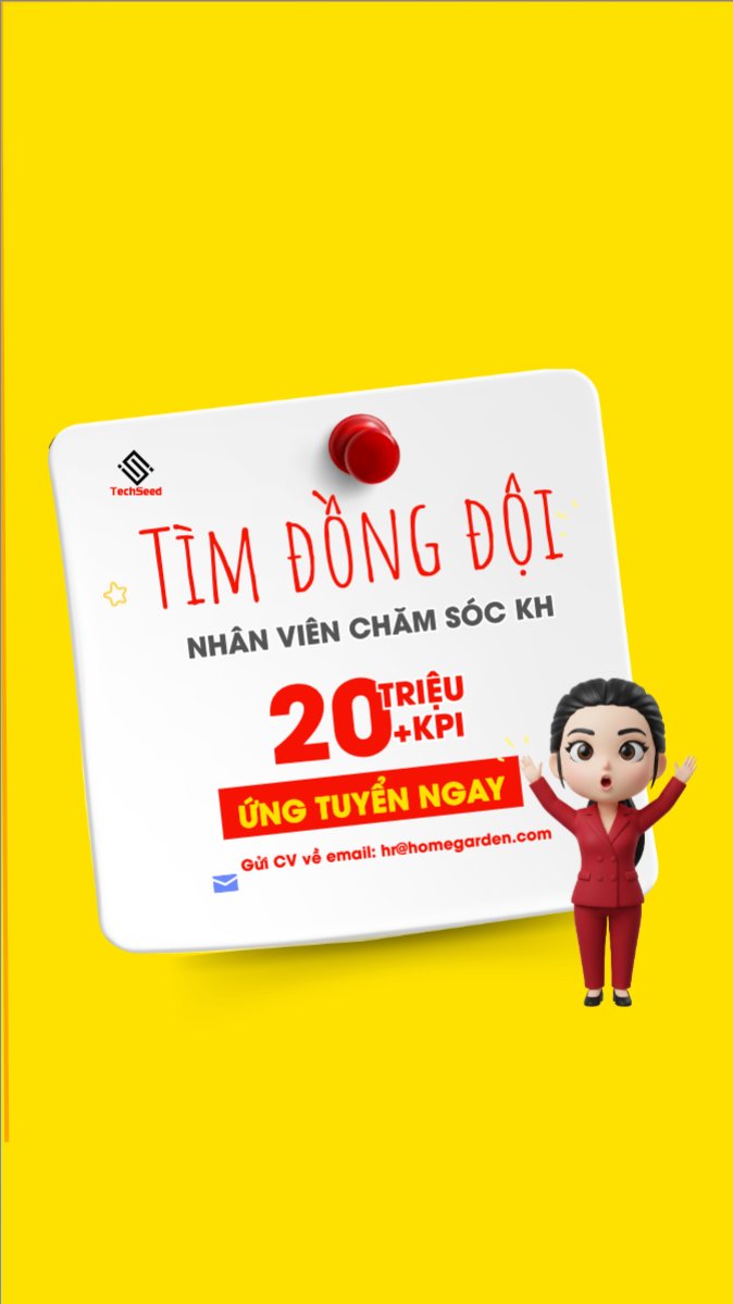 Mẫu Bài post MXH (9:16) Tìm động đội — LayerPic