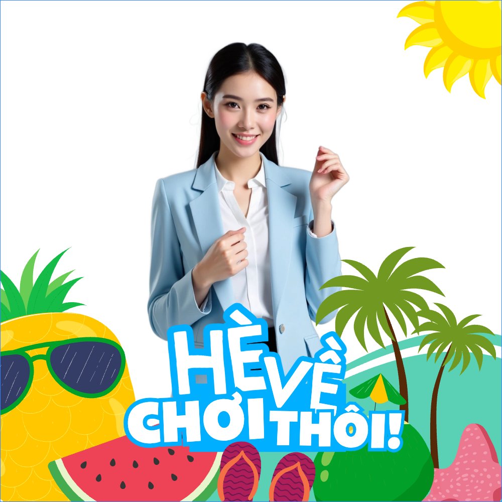 Mẫu Ảnh đại diện - Avatar Team building, mùa hè, summer,Du lịch, travel, tourism, trải nghiệm, khám phá — LayerPic