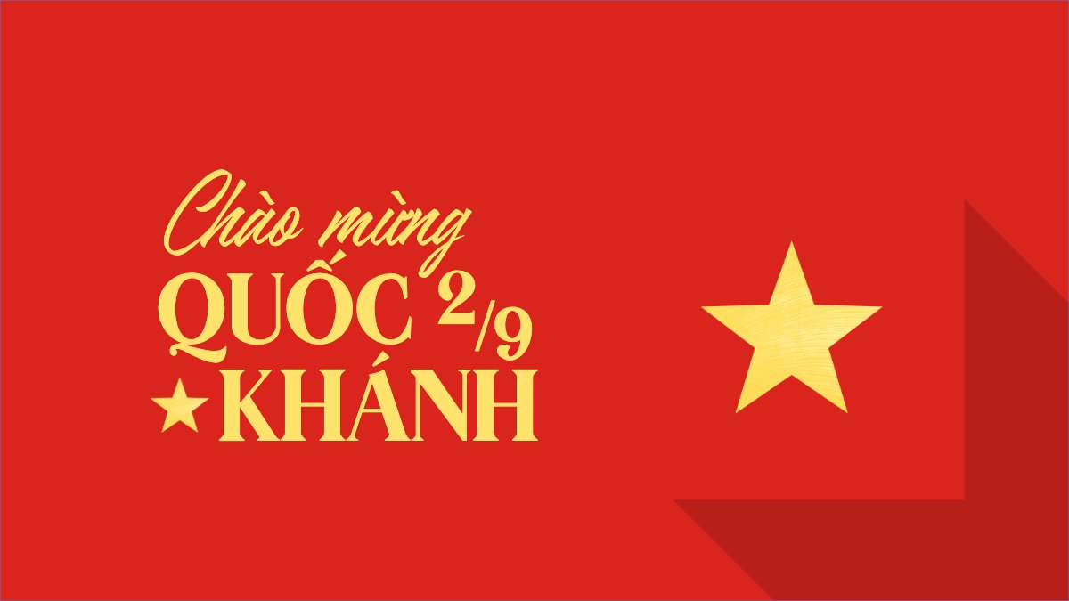 Mẫu Hình nền máy tính 2/9, Quốc Khánh, lễ hội, Việt Nam, sự kiện, hiện đại, modern, sang trọng , đơn giản, simple — LayerPic