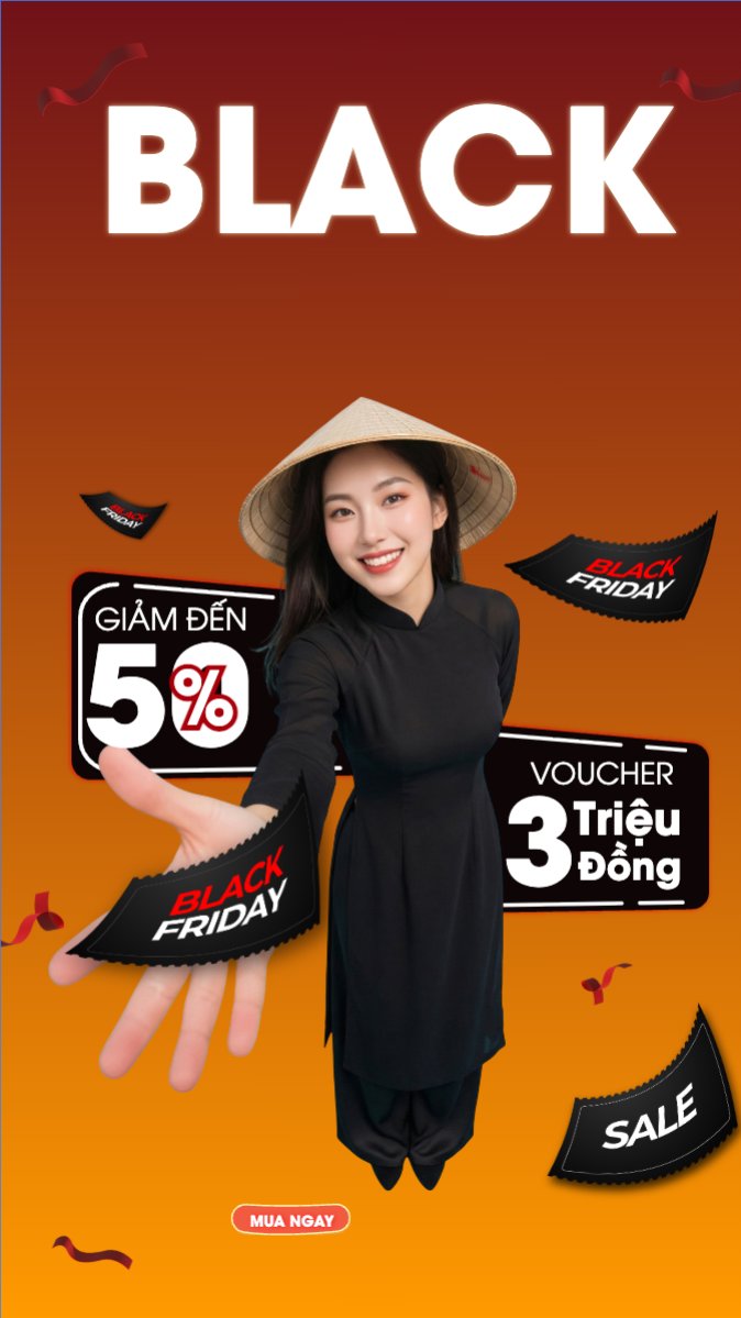 Mẫu Bài post MXH (9:16) Black Friday — LayerPic