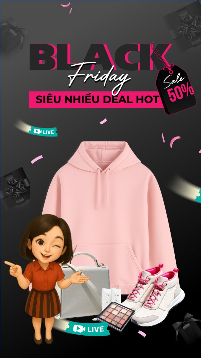 Mẫu Bài post MXH (9:16) Siêu nhiều deal hot — LayerPic