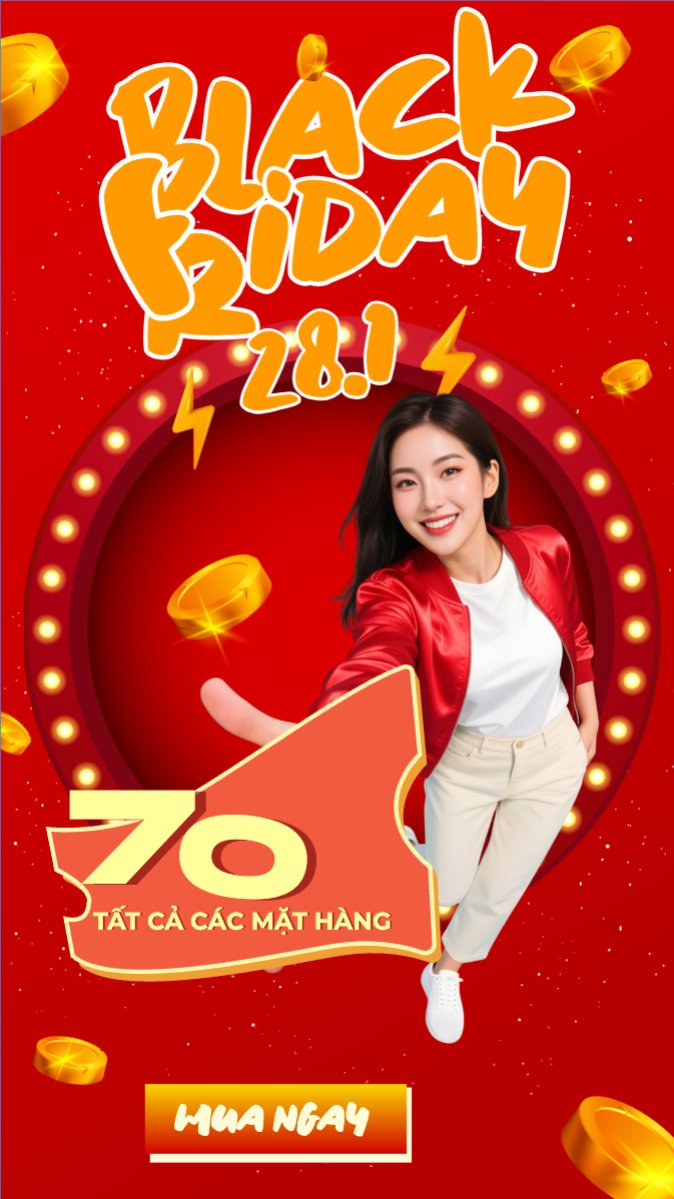 Mẫu Bài post MXH (9:16) Black Friday 28.11 — LayerPic