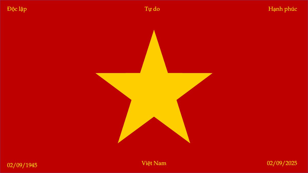 2/9, Quốc Khánh, lễ hội, Việt Nam, sự kiện, hiện đại, modern, đơn giản, simple
