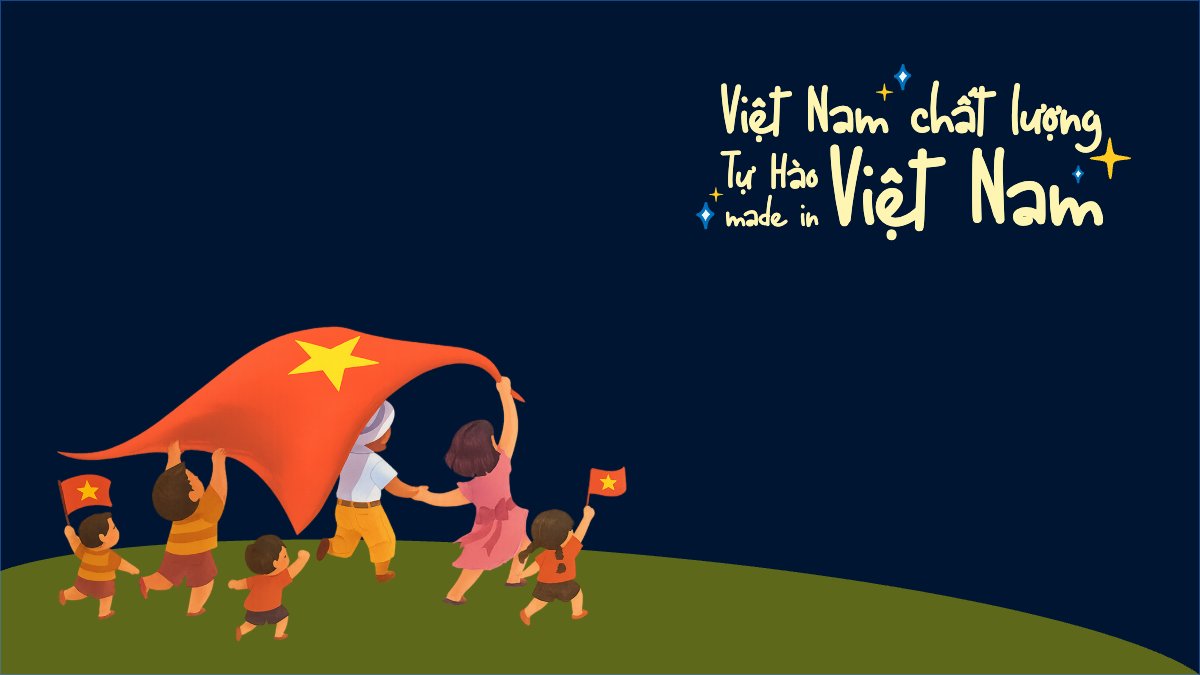 Mẫu Hình nền máy tính 2/9, Quốc Khánh, lễ hội, Việt Nam, sự kiện, dễ thương, cute, chibi, hoạt hình, cartoon — LayerPic