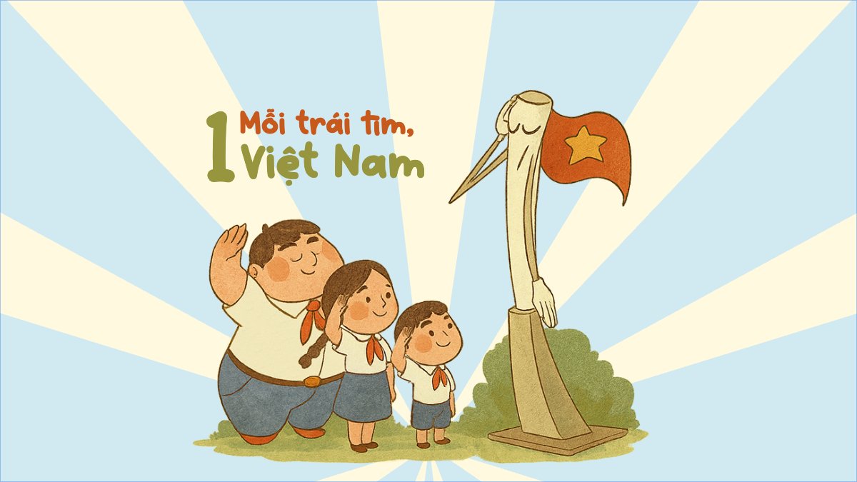 2/9, Quốc Khánh, lễ hội, Việt Nam, sự kiện, dễ thương, cute, chibi, hoạt hình, cartoon
