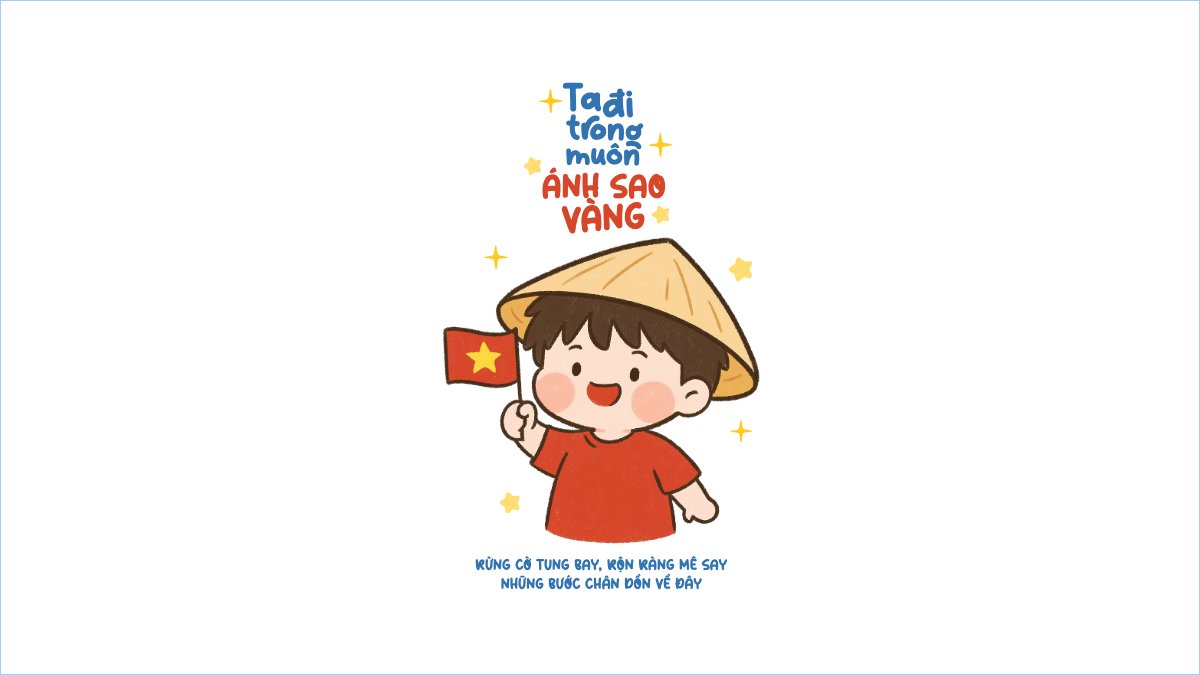 2/9, Quốc Khánh, lễ hội, Việt Nam, sự kiện, dễ thương, cute, chibi, hoạt hình, cartoon