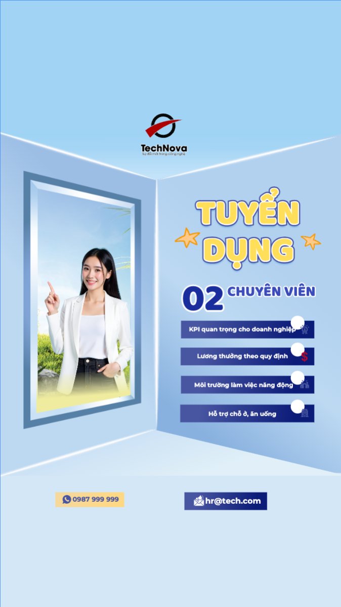 Mẫu Bài post MXH (9:16) Văn phòng, office, sự kiện, event, education, kinh doanh, business, hiện đại, sang trọng, modern — LayerPic