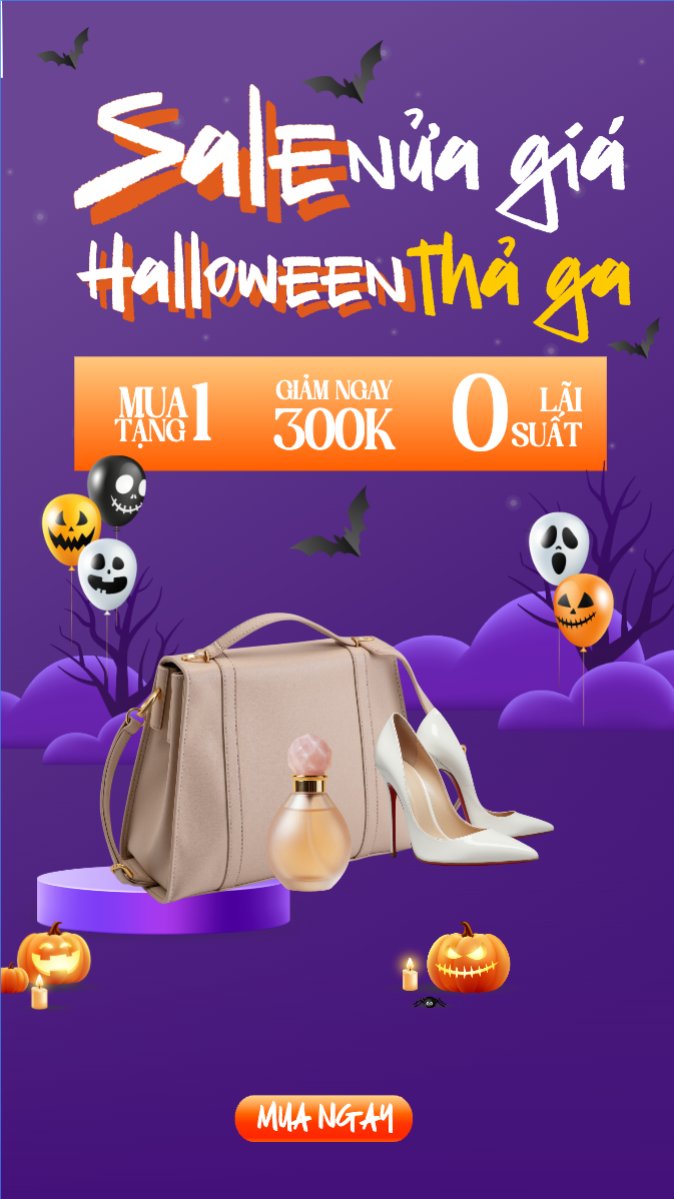 Mẫu Bài post MXH (9:16) Halloween, lễ hội ma quái, sự kiện, event, fashion, thời trang, quần áo, trang phục, clothes, outfit, dễ thương, cute, chibi, hoạt hình, cartoon — LayerPic