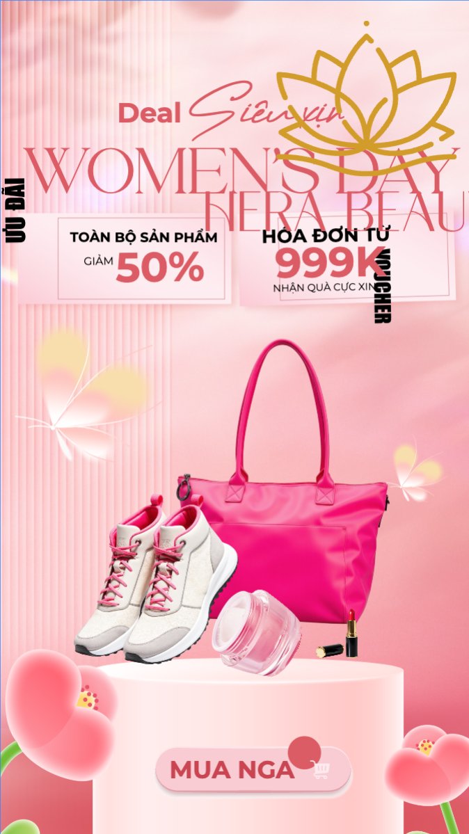 Mẫu Bài post MXH (9:16) 20/10, Ngày phụ nữ Việt Nam, Vietnamese Women's Day, phụ nữ, sự kiện, event, fashion, thời trang, outfit, hiện đại, modern — LayerPic