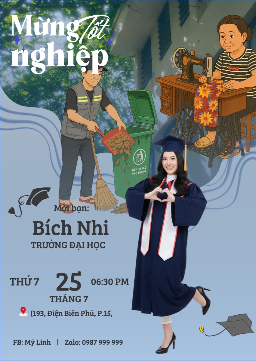 Mừng tốt nghiệp cảm ơn cha mẹ