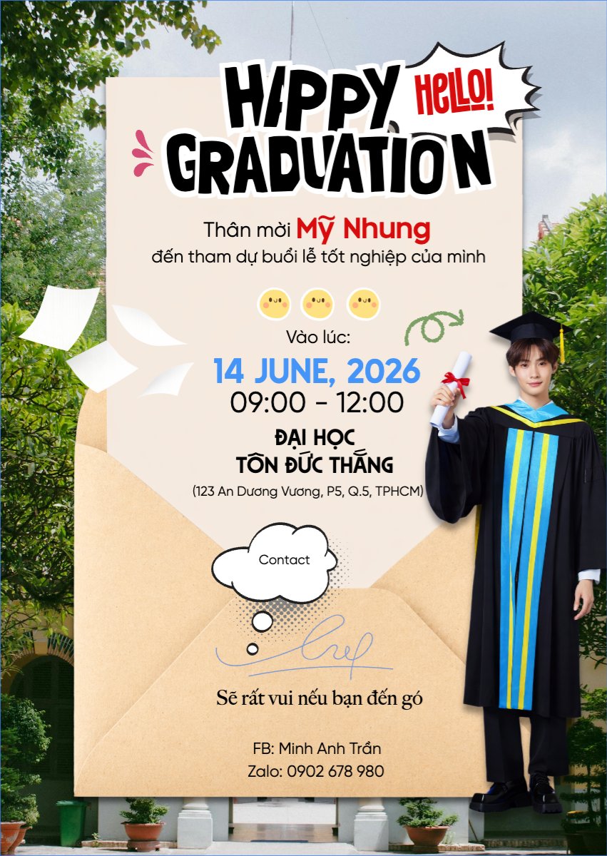 Hello! happy graduation