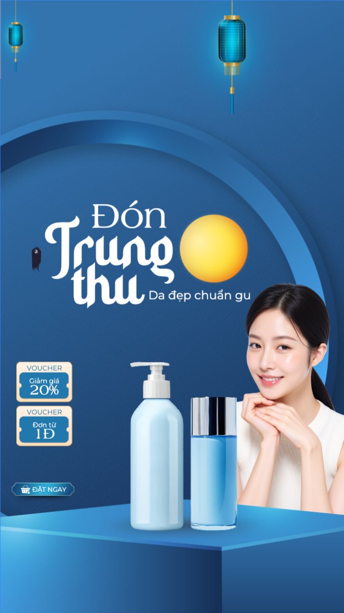 Mẫu Bài post MXH (9:16) Trung thu, Tết Đoàn Viên, mid-autumn festival, sự kiện, làm đẹp, beauty, event, hiện đại, modern, đơn giản — LayerPic