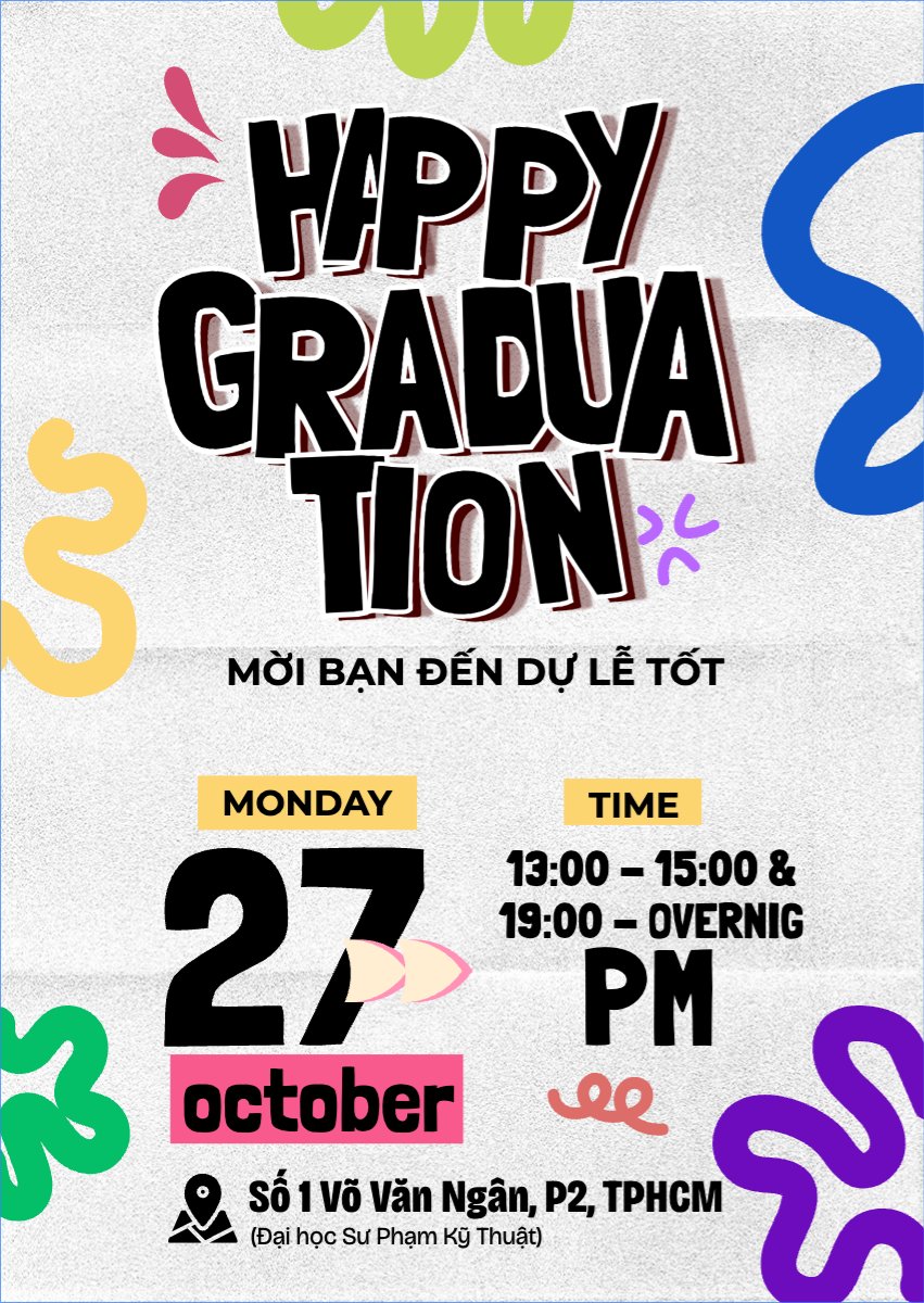 Mẫu Thư mời Thư mời tốt nghiệp — LayerPic