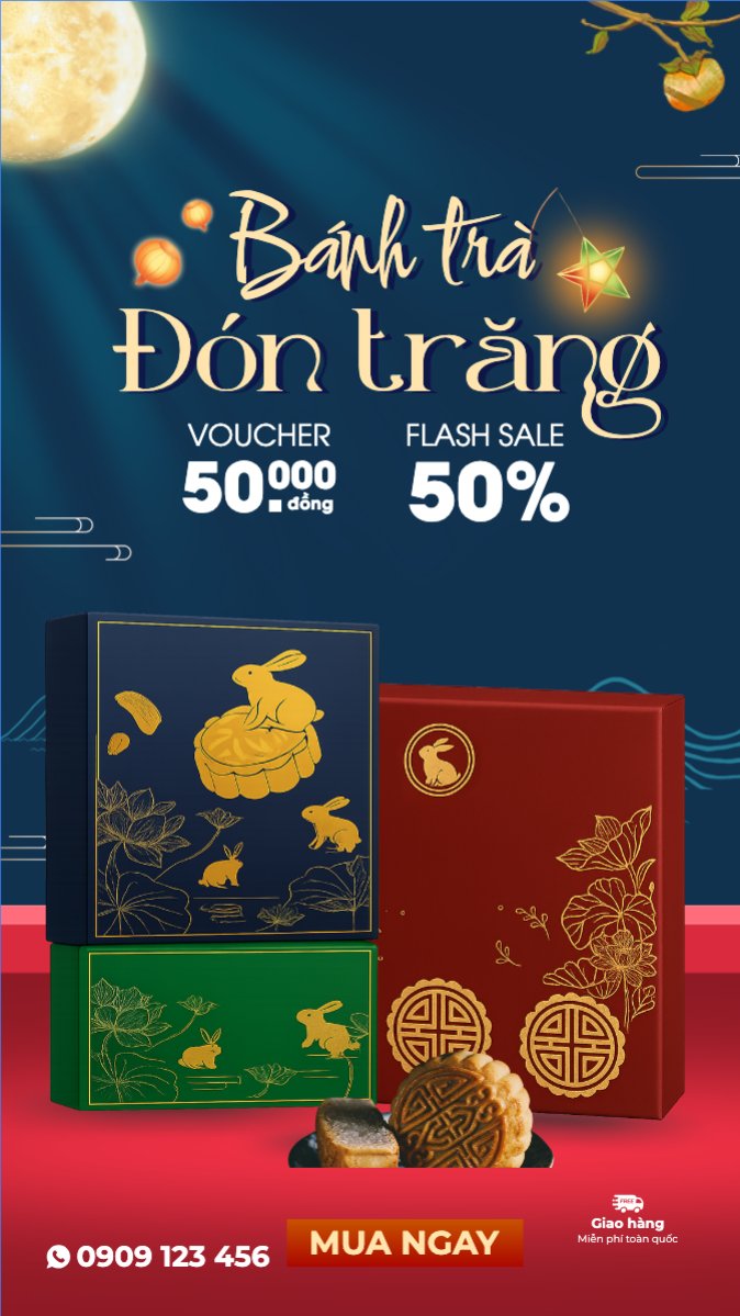 Mẫu Bài post MXH (9:16) Trung thu, Tết Đoàn Viên, mid-autumn festival, sự kiện, ẩm thực, food, event, hiện đại, modern, đơn giản — LayerPic