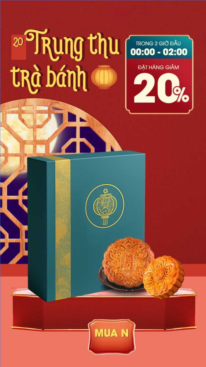 Mẫu Bài post MXH (9:16) Trung thu, Tết Đoàn Viên, mid-autumn festival, sự kiện, ẩm thực, food, event, hiện đại, modern, đơn giản — LayerPic