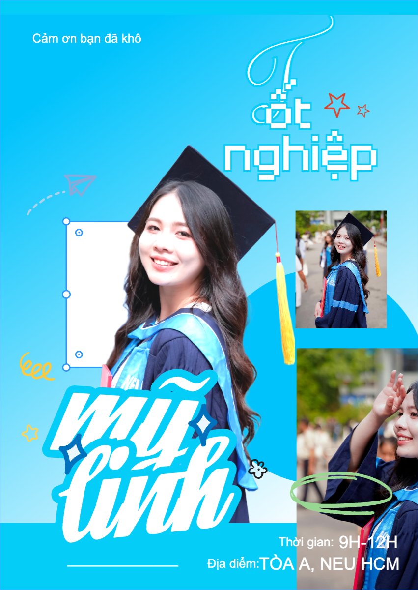 Mẫu Thư mời Mỹ Linh tốt nghiệp — LayerPic