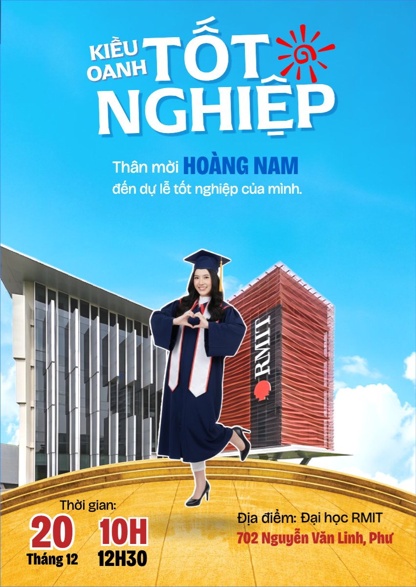 Mẫu Thư mời Mình tốt nghiệp rồi — LayerPic