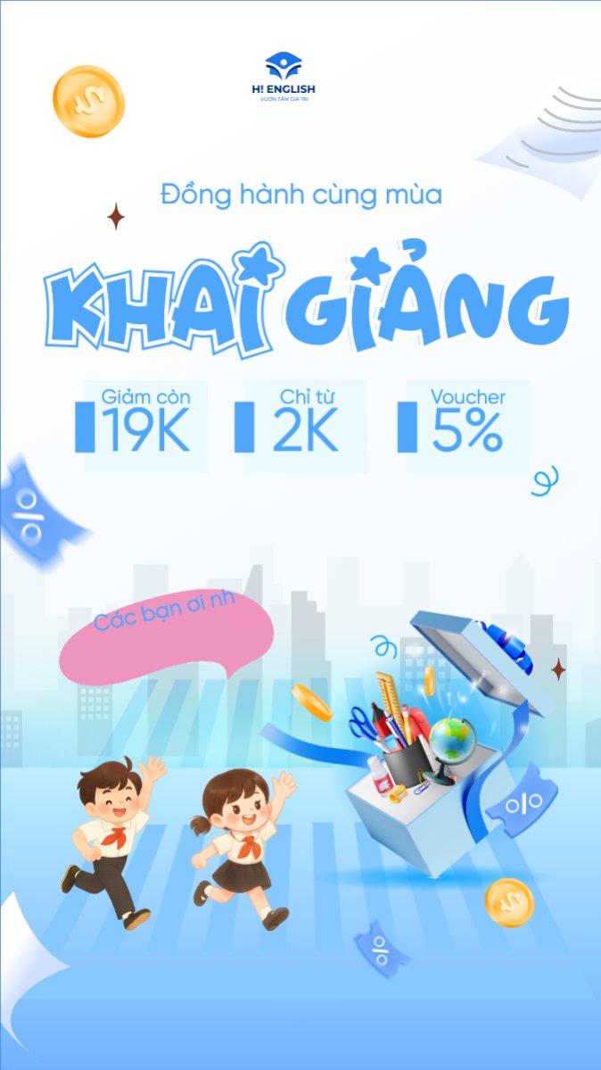 Mẫu Bài post MXH (9:16) Tựu trường, nhập học, văn phòng phẩm, giáo dục, education, school, trường học, hiện đại, modern — LayerPic