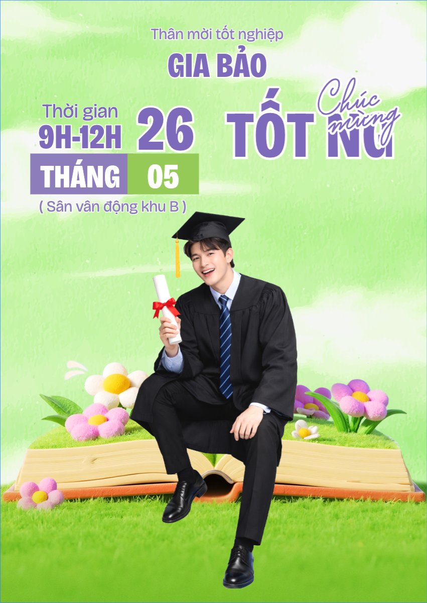 Mẫu Thư mời Chúc mừng tốt nghiệp — LayerPic