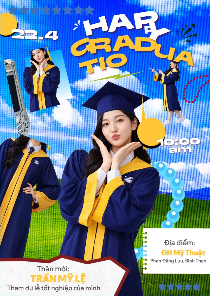 Mẫu Thư mời Thư mời tốt nghiệp — LayerPic