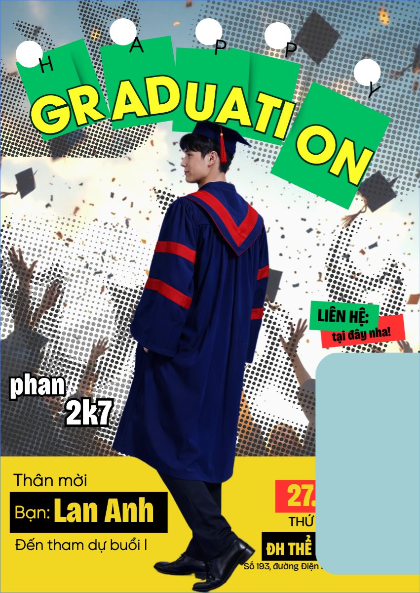 Mẫu Thư mời Thư mời tốt nghiệp — LayerPic